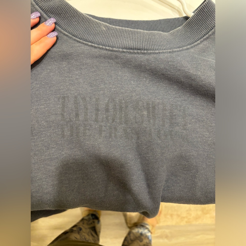 Taylor Swift Authentic Blue Crewneck Sweatshirt. Bought in Houston, night 2.